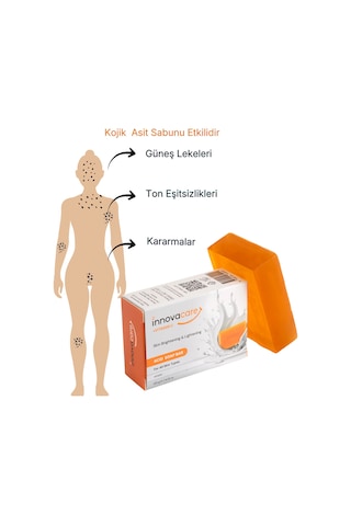 Leke Karşıtı Aydınlatıcı Sabun %1 Kojik Asit & C Vitamini - Yüz, Koltuk Altı, Bikini Bölgesi Kararma Karşıtı 120 G Diğer