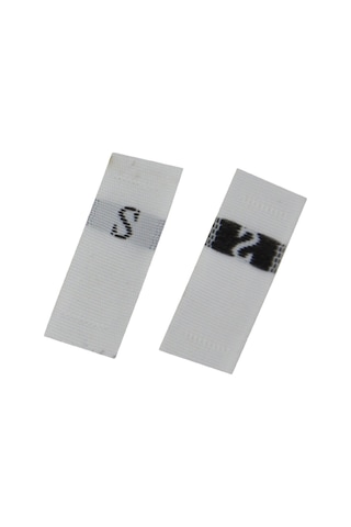 3.2 X 1.2cm Boyut Etiketleri Polyester Kumaş Giyim Etiketi 1 Rulo Yaklaşık 380 Adet , Boyut: Xxxl / 3xl Beyaz