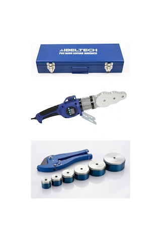 1000w Dijital Ekranlı Pprc Plastik Boru Kaynak Makinası - 6 Paftalı Tam Set 20-63mm