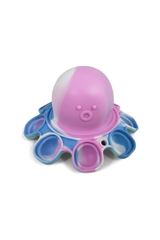 Toyfest Push Popper Flip Octopus Yumuşak Stress Giderici Çift Taraflı Anahtarlık