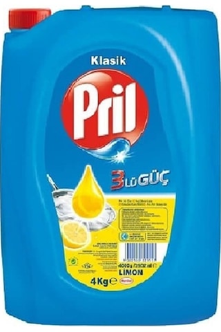 Pril Klasik Limon Kokulu Sıvı Bulaşık Deterjanı 4 KG