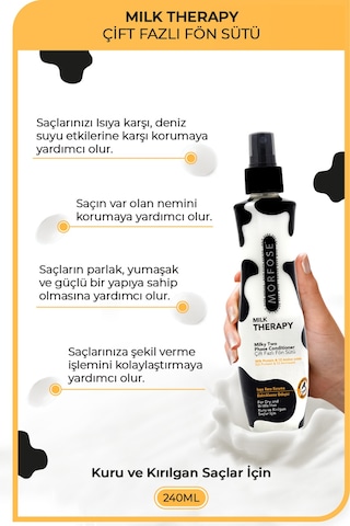 Morfose Milk Shake Fön Suyu 240 Ml 3 Adet