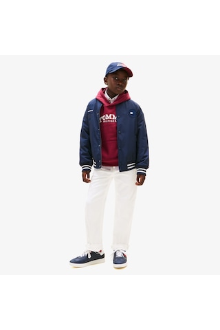Tommy Hilfiger Padded Graphic Bomber Çocuk Mavi Ceket Kb0kb10079 Lacivert