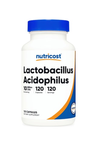 Nutricost Lactobacillus Acidophilus 10 Billion Cfu, 120 Veget... Aromasız