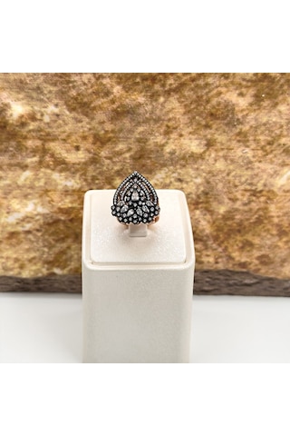 Elmas Montür Rosegold Özel Üretim Gümüş Set Takım - Lvrset07 Rose Gold