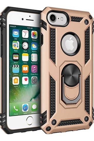 Apple Uyumlu iPhone 7 Kılıf Zore Vega Kapak Gold