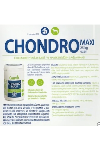 Canvit Chondro Maxi Köpek İçin Eklem 500 G
