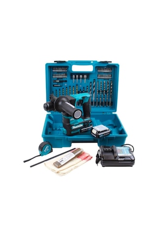Makita HR166DWAE1 SDS Plus 10.8 V Çift Akülü Kırıcı Delici 74 Parça