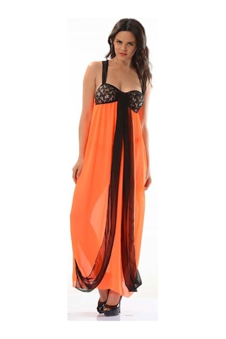 Sistina Bayan Turuncu Tül Gecelik 207 Turuncu