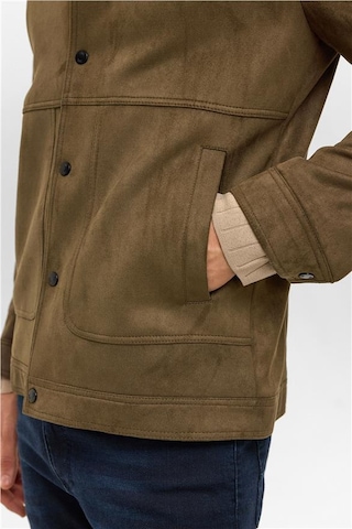 Koyu Haki Slim Düz Klasik Yaka Mont KOYU HAKI