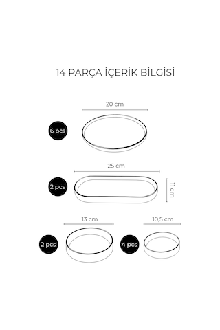 Kitchen Life 14 Parça 6 Kişilik Stackable Blue Etnik Kahvaltı Takımı - Lüx Kahvaltılık Sunum Seti Tabağı Mavi Lacivert Turkuaz
