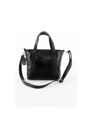 Derinss Leather DERİNSS DKB563 Hakiki Deri Siyah Kadın El ve Omuz Çantası