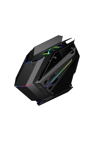 Quantum Gaming Ironclad 6x Argb Fan Full Size Atx Siyah Çelik Gövde Psu'suz Gaming Kasa