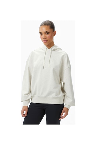 Kadın Logo French Terry Kapüşonlu Sweatshirt - Ekru Vanilla Heather