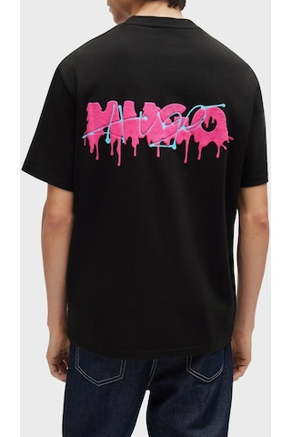 Hugo Erkek T Shirt 50509966 001 Siyah SIYAH Siyah