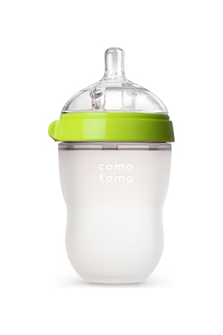 Comotomo Antikolik Orta Akışlı Silikon Biberon 250 ML - Yeşil