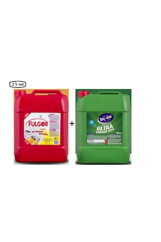 Fulgor Sıvı Bulaşık Deterjanı 5 L + Seçkim Yoğun Kıvam Ultra Çamaşır Suyu 5 L-- 2'li Set