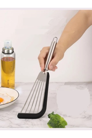 Stil'nyj İ Udobnyj Dom Pançalar İçin Çiziksiz Mutfak Silikon Spatula 368456067 Çelik
