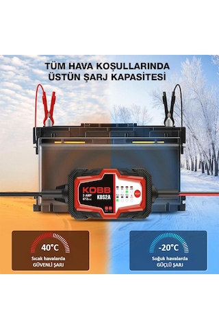 Kobb Kbs2a 6v/12v 60ah Akıllı Akü Şarj Ve Akü Bakım / Desülfatör