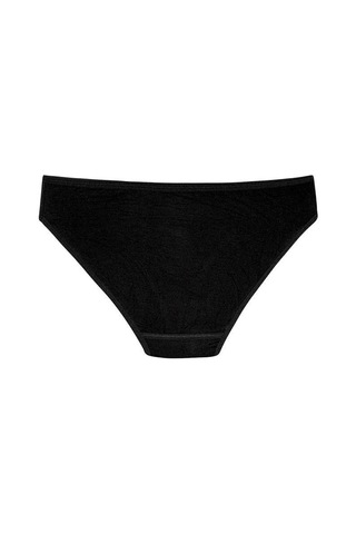 6 Adet Yıldız Bayan Bambu Bikini Külot Siyah 3911 Siyah