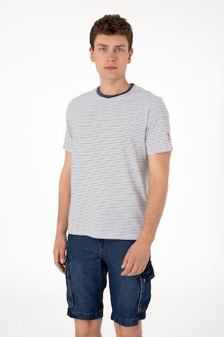 U.S. Polo Assn. Erkek Regular Fit Bisiklet Yaka Siyah Çizgili Tişört 50306898-VR046