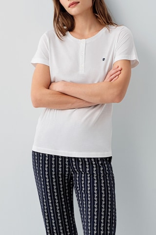 Pierre Cardin Kadın Beyaz Pijama Takım Beyaz