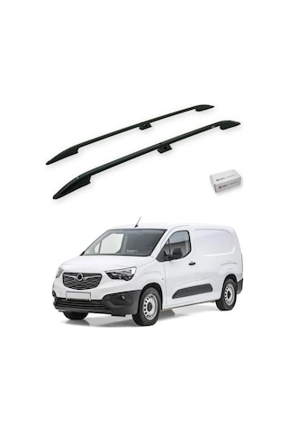 Turtle Opel Combo E 2019-2025 / Kısa Şasi Tavan Çıtası Crown Siyah