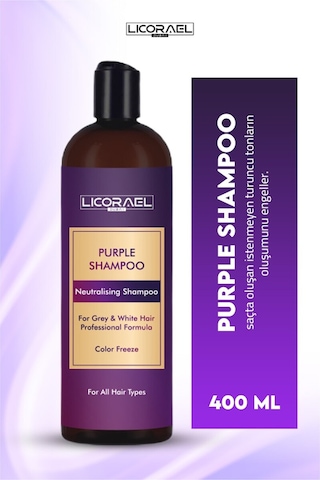 Licorael Dubai Turunculaşma Karşıtı Mor Şampuan 400 ML