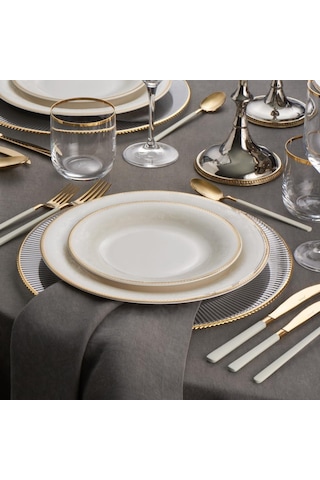 Jumbo New Oscar 60 Parça 12 Kişilik Yemek Takımı - Outlet