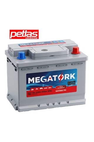 Megatork 12v 60ah 500a Standart Akü