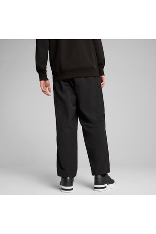 Puma Wardrobe Essentıals Erkek Geniş Kesim Kargo Pantolon 629653 01 Siyah