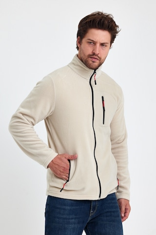 Monox Erkek Outdoor Fermuarlı Polar Ceket 001 Bej
