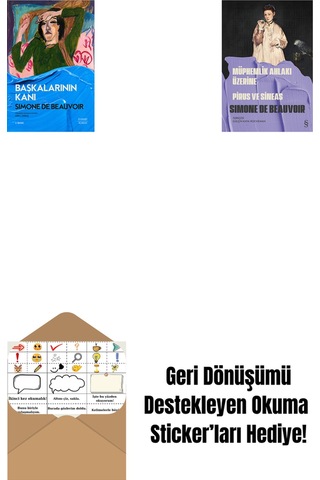 Başkalarının Kanı + Müphemlik Ahlakı Üzerine - Pirus Ve Sineas + Okuma Sticker'ları