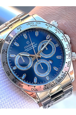 Coliseum Çelik Kordon Takvimli Kadran Kutulu Seri Erkek Kol Saati Ft.cls.e8743.l