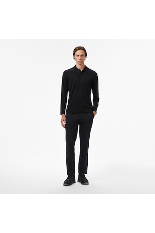 Nautica Erkek Siyah Classic Fit Polo Yaka T-shirt Düz K57019t Siyah