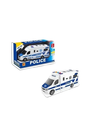 Ctoys J168-12 Işıklı Ve Sesli Polis Otobüsü Oyuncak