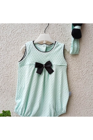 3-9 Ay Puanlı Bandanalı Body Yeşil Yeşil Yeşil