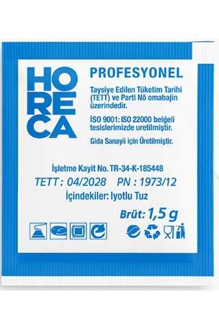 Master Pack Tek Kullanımlık Kare Tuz 1000 Adet