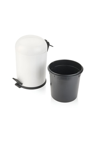 5 Lt Bon Kapak Çöp Kovası Beyaz