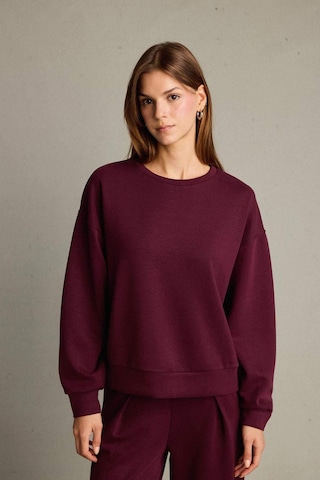 Defacto Bisiklet Yaka Modal Sweatshirt G2913ax25aubr115 Bordo