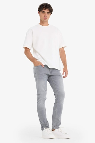 Defacto Pedro Slim Fit Dar Kalıp Normal Bel Dar Paça Jean Pantolon D0027ax25aunm55 Gri
