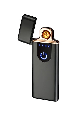 Metal Usb Şarjlı Alevsiz Elektronik Tesla Çakmak Hediye - Fc375