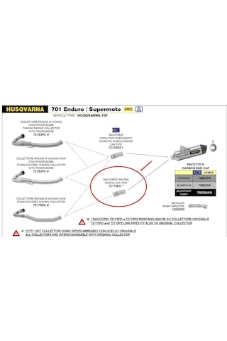 Arrow Husqvarna 701 Enduro Egzoz Ara Boru 21-2