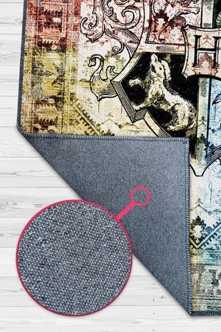 Homshtag Hogwarts Binaları Harry Potter Desenli Halı Çok Renkli Halı Çok Renkli