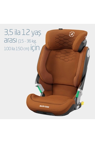 MaxiCosi Kore Pro Işık Sensörlü Adac'Lı Isofixli ISize 15-36 Kg Çocuk Oto Koltuğu Authentic Cognac