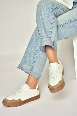 Fox Shoes Y973890109 Beyaz/vizon Spor Ayakkabı Sneakers Beyaz - Vizon