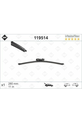 Volkswagen Golf 7 Arka Silecek 28 CM 2013 Sonrası Swf