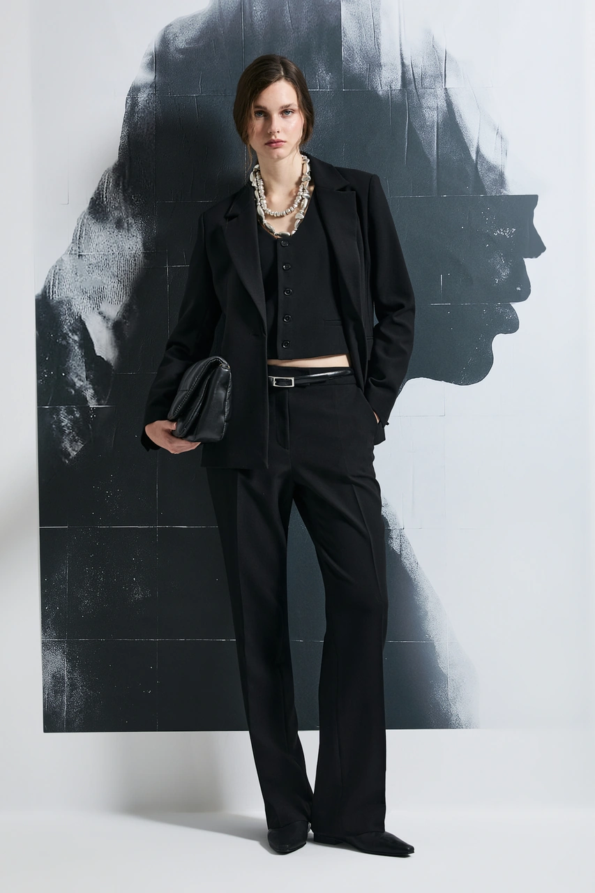 Lufian Sara Kadın Pantolon Siyah Siyah 122190045100100 Siyah