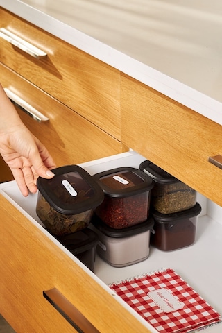 Karaca  Forbs Kaşıklı 6'lı Baharat Takımı Gri