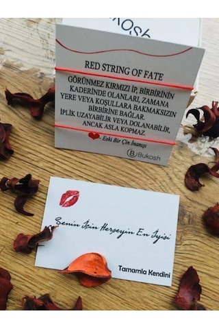 Red String Kırmızı Ip Çift Bileklik Kırmızı